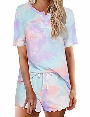 Tie Dye Ombre Pajama Set, Sleeveless Tank Top & Elastic Waistband Pants,  Women's Sleepwear & Loungewear - Temu United Arab Emirates