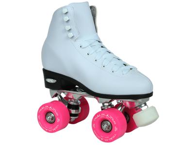 Epic Classic White and Pink Quad Roller Skates - Yahoo Shopping