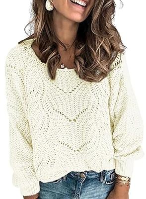 Solid Cozy V Neck Pullover Sweater