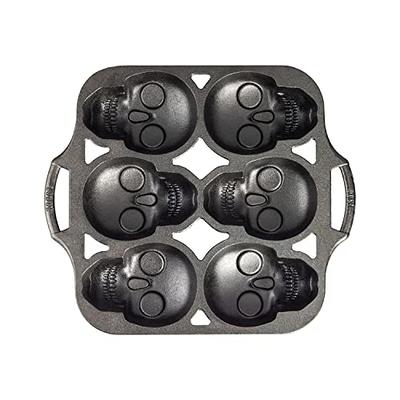 Lodge Seasoned Cast Iron Mini Cake Pan, 7 Impressions: Home & Kitchen 