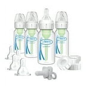  Dr. Brown's Natural Flow Anti-Colic Options+ Wide-Neck Baby  Bottle Newborn Feeding Set with Baby Bottle Travel Caps : Baby