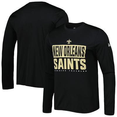 Men's Nike Gray New Orleans Saints Sideline Velocity Athletic Stack Performance T-Shirt Size: Large