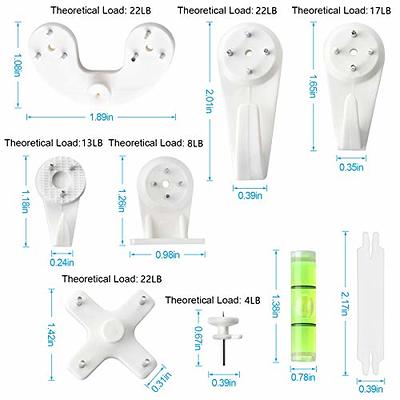 40pcs Concrete Wall Hooks, Invisible Nail Hangers No Damage Wall Picture  Hangers Drywall Picture Hooks Non Trace Hanging Hooks Photo Frame Hangers