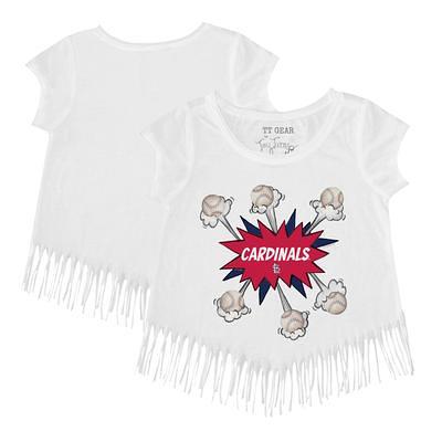 Lids St. Louis Cardinals Tiny Turnip Infant Teddy Boy Raglan 3/4 Sleeve T- Shirt - White/Red