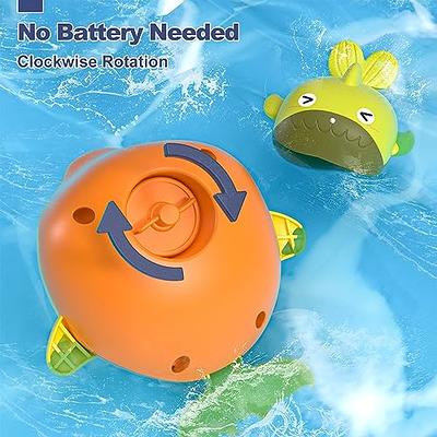 Lehoo Castle Bath Toys, Magnetic Fishing Game for Bath, 4 Pcs Wind