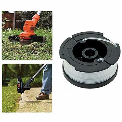 6 Pack Line Spool With 2 Covers For Replace Black Decker Grass Trimmers  Replacement Spool Weed Eater Cap Autofeed Trimmer String Af-100