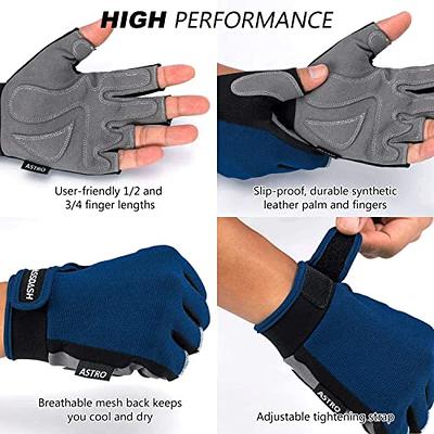BASSDASH Astro Fishing Gloves Men's Women's Fingerless Gloves for