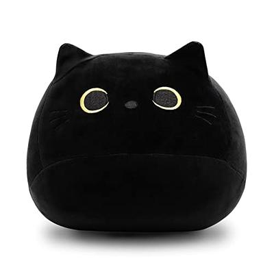 Pochita 3D Black Cat Plush Stuffed Animal Toy Pillow, Fat Plushie