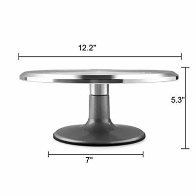 12 Cake Turntable for Decorating Heavy Duty Stainless Steel Rotating  Turntable