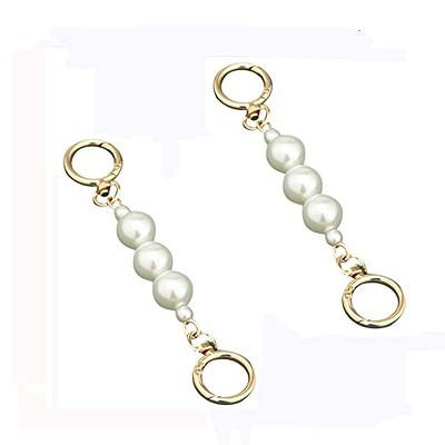 WADORN 3 Style Pearl Purse Extension Chain, 23.62 Inch Metal