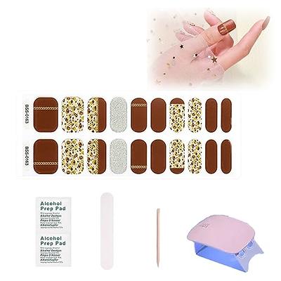  Uvnailz Gel Nail Stickers,Semi Cured Gel Nail Strips