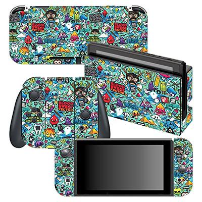  Tacky Design Retro Skin Compatible with Nintendo Switch Skin -  Premium Vinyl 3M Pastel Nintendo Switch Stickers Set - Switch Skin for  Console, Dock, Joy Con - Decal Full Wrap : Video Games