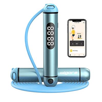 wigore Jump Rope, Smart Jump Rope with smart life APP Data Analysis,  Rechargeable Li-Battery built