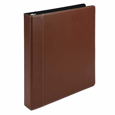 Leather 3 Ring Binder, A Ringed Binder of Real Full Grain