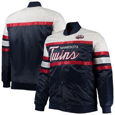 Men's Mitchell & Ness Red Chicago Bulls Big & Tall Hardwood Classics Raglan  Satin Full-Snap Jacket