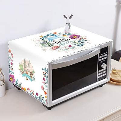 Microwave Oven Dust Cover, Dustproof Oil Proof Machine Protector Cute  Pattern Decorative Kitchen Appliance Cover Decor Nordic Style Simple Parts,  13.8 x 39.4in (Hello) - Yahoo Shopping