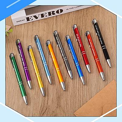 10 Pcs Funny Pens for Adults Coworkers Bulk Pen Gifts Snarky Demotivational  Office Pens Metal Negative Quotes Ballpoint Pen with Stylus Tip Black Ink