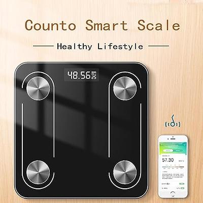 Bluetooth Smart Scale, Bathroom Digital Scale, Rechargeable Body Fat Scale,  Body Composition Analyzer, Wireless Body Mass Index with Smartphone App