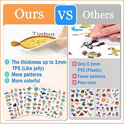 3-Pack Reusable Stickers for Kids Sticker Books for Kids Educational Learning Toys, Other