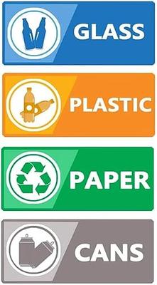 Top label Recycle Label Decal for Trash Can,Trash Sorting Recycling Sticker  Sign for Use in Home and Office,4x2 Inch,20 Pcs Per Pack - Yahoo Shopping