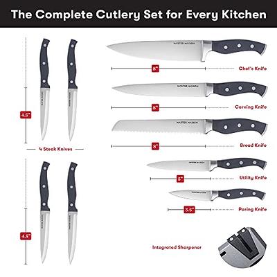 Senken Knives 16 Piece High Carbon Stainless Steel Knife Block Set