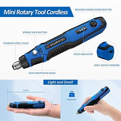 Cordless Dremel with Charger Rotary Tool Kit Metal Polishing