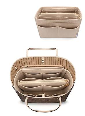 Purse Organzier, Purse Organizer Insert, Bag Organizer with Metal Zipper  For Speedy Neverful(X-large, Beige) - Yahoo Shopping