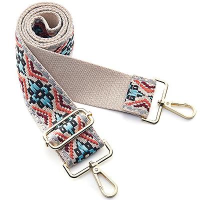 1.5 wide Replacement striped handbag strap with silver hardware