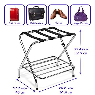 USTECH 4 Tier Shoe Rack, Black