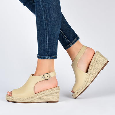 Journee Collection Women's Ashlyn Tru Comfort Foam Espadrille Wedge Sandals