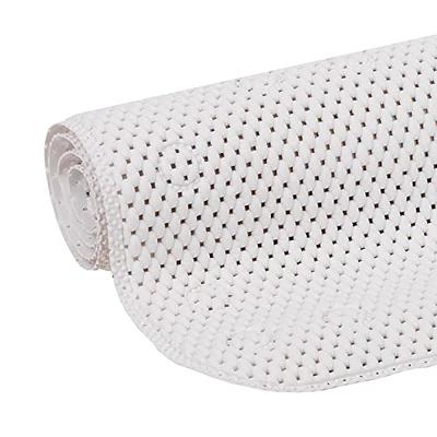 Ray Star 17 in. x 36 in. Gray PVC Foam Bathtub Mat Non-Slip Shower and Bath Mats