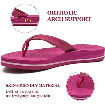 shevalues Orthopedic Sandals for Women Arch Support Recovery Flip Flops  Pillow Soft Summer Beach Shoes : : Clothing, Shoes & Accessories
