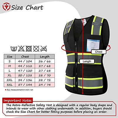  ASIPHITU Reflective Jacket for Men High Visibility