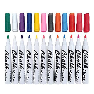 MoodClue Perfect for Whiteboards Glass Boards Most Chalkboards Windows Mirrors Car Windshields 6 Neon Liquid Chalk Markers Washable Non-Toxic Odorless