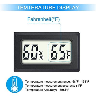 Small Hygrometer Thermometer Humidity Meter Digital Monitor Sensor Indoor  with LCD Display