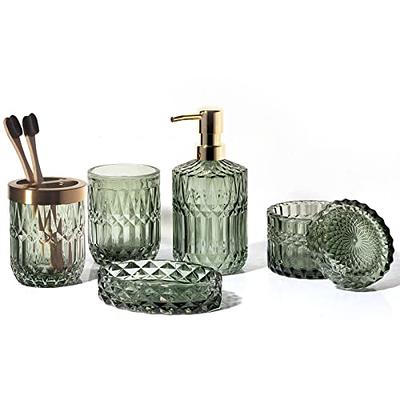 Autumn Alley Glass and Galvanized Bathroom Jars with Ball Handles –  Farmhouse Qtip and Cotton Ball Storage 