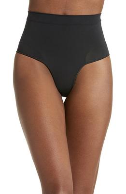 SKIMS Seamless Sculpt Mid Waist Briefs in Onyx at Nordstrom, Size