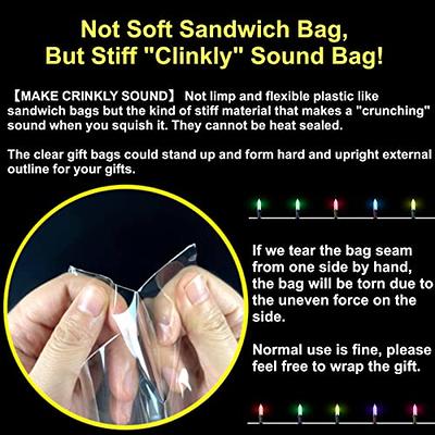 Hard Bottom Cellophane Bags - Cello Bags with Flat Bottom