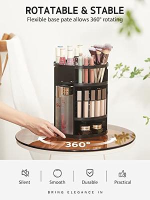 Syntus 360 Rotating Makeup Organizer, Adjustable Bathroom Makeup Spinning  Storage Holder, Large Capacity Carousel Cosmetics Display Cases for Vanity,  Skincare, Countertop Organization, Black - Yahoo Shopping