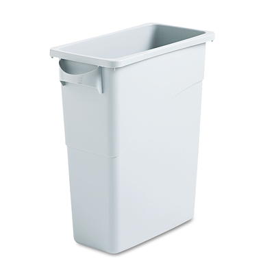 Lavex 52 Qt. / 13 Gallon Slim Gray Rectangular Under-Counter