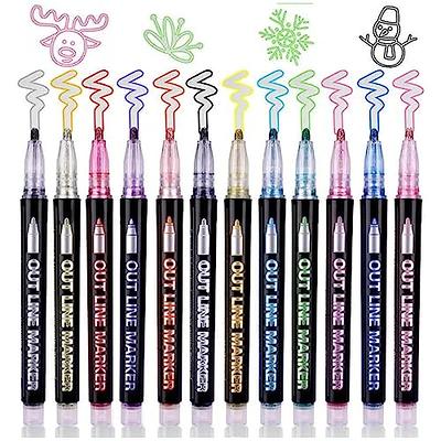 Metallic Paint Markers Pens Set: 20 Colors Paint Pen Craft Markers for Art  Rock Painting, Photo Albums, Scrapbooking, Black Paper, Mug, Wood, Easter  Eggs Painting, Drawing & Art Supplies for Adults