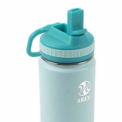 Takeya 18oz Actives Insulated Stainless Steel Water Bottle with Straw Lid -  Lavender Fields