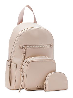 Madden NYC Women's Faux Leather Mini Backpack White