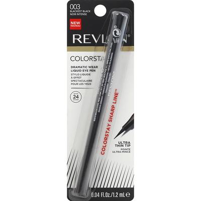 Revlon Liquid Eye Pen, Dramatic Wear, Blackest Black 003, Ultra Thin Tip -  0.04 oz - Yahoo Shopping