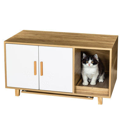  RunLexi Cat Litter Box Enclosure Furniture, Hidden