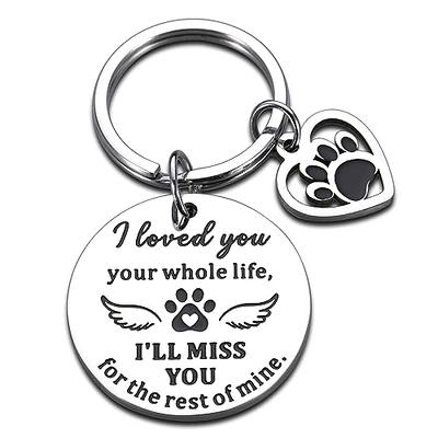 Dog Memorial Keyring Gifts for Cat Owners-Loss Gift for Pet Lover