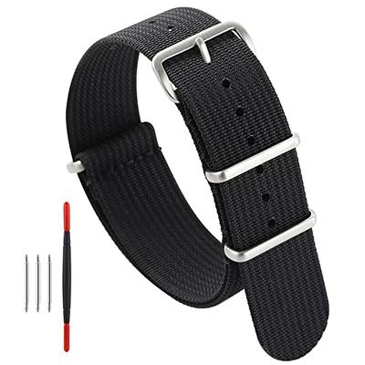 Black Silver Mesh 316L Stainless Steel Watch Band Strap Butterfly Clasp  Replacement Bracelet 20mm 22mm : Juntan: : Clothing, Shoes 