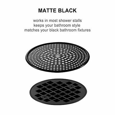 Square Drain Cover for Shower 5.7-inch TPR Drain Hair Catcher Flat Silicone  Plug for Bathroom and Kitchen Filter Shower Drain Protection Flat Strainer