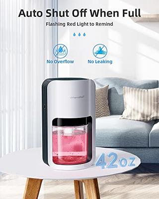 Dehumidifiers for Home with 88oz Water Tank, Dehumidifier for Room Up to  810 Sq.ft, with Two Working Mode, Colorful LED Light, Auto-off, Quiet