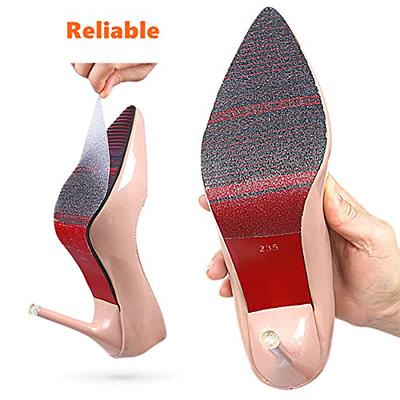 Non-Slip Shoes Pads Sole Protectors Adhesive, High Heels Anti-Slip Shoe  Grips (Black 4pairs)